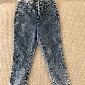 High waisted skinny jeans